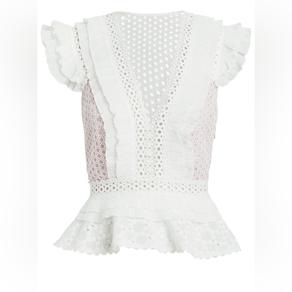 SAYLOR Julian Eyelet Top